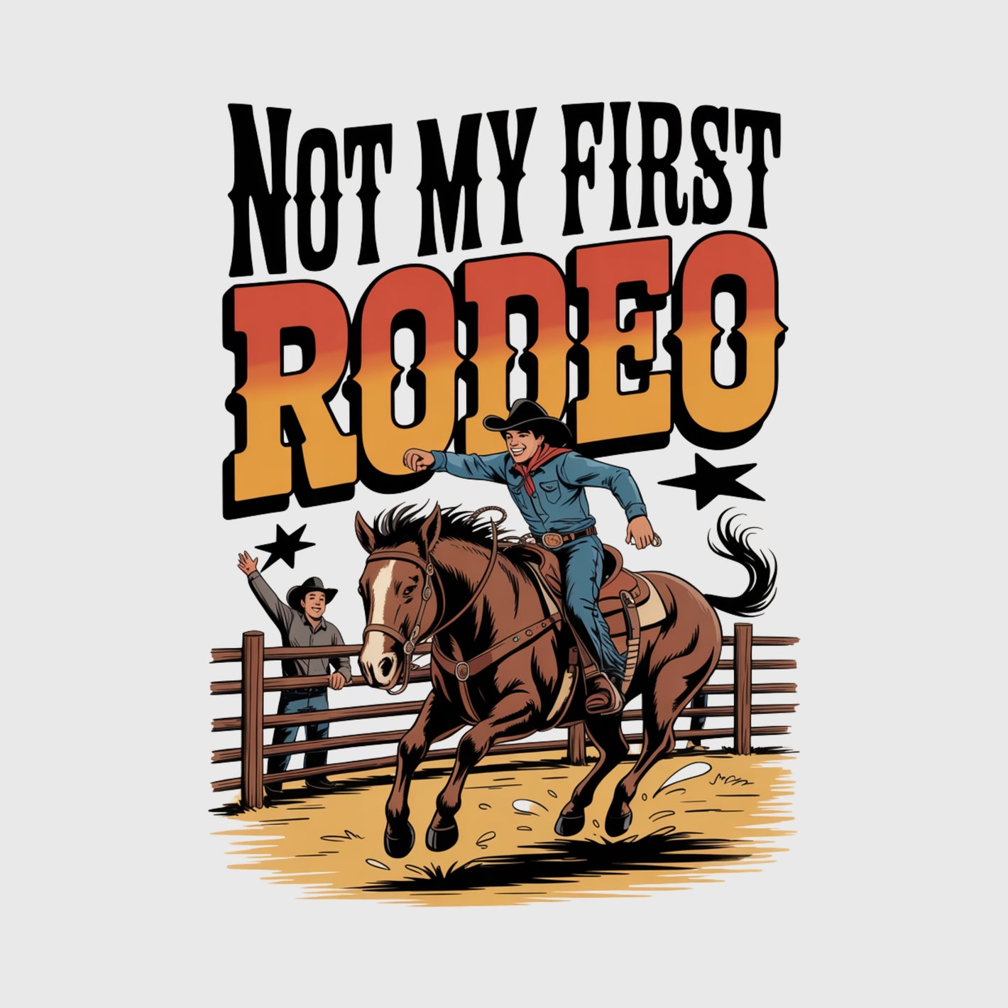 Sunset Rodeo Rebel Transfer