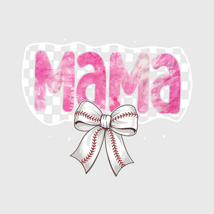 Blush Check Mama Bow Transfer