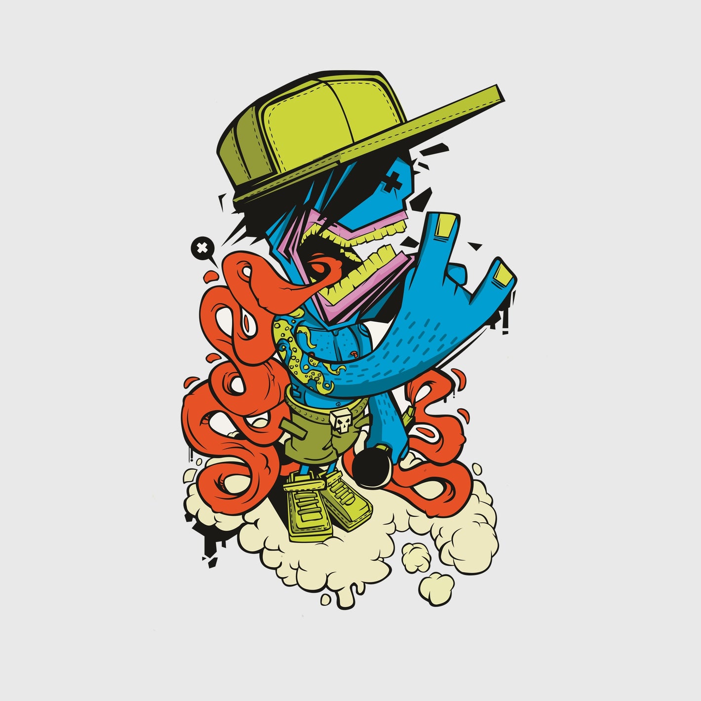 Graffiti Monster Blast Transfer
