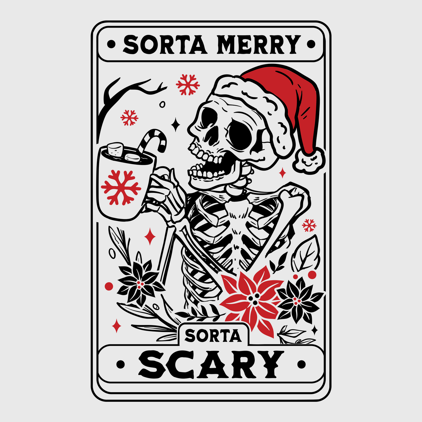 Sort Merry Scary Christmas Transfer