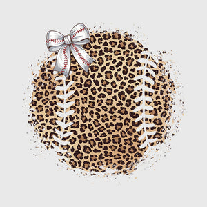 Leopard Diamond Baseball Transfer