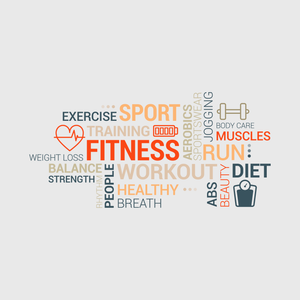 Fitness Motivation Word Cloud Transfer