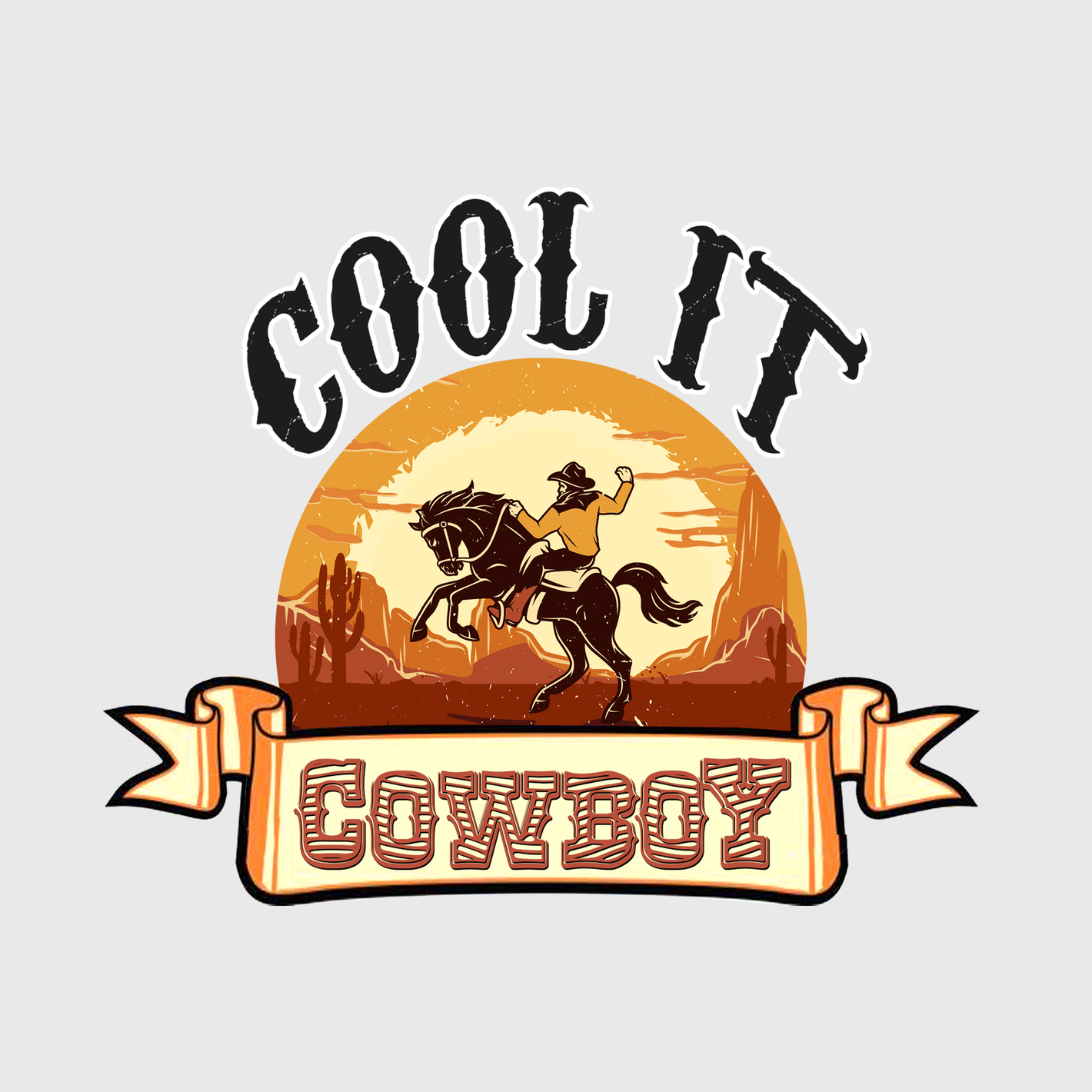 Cool It Cowboy Sunset Transfer