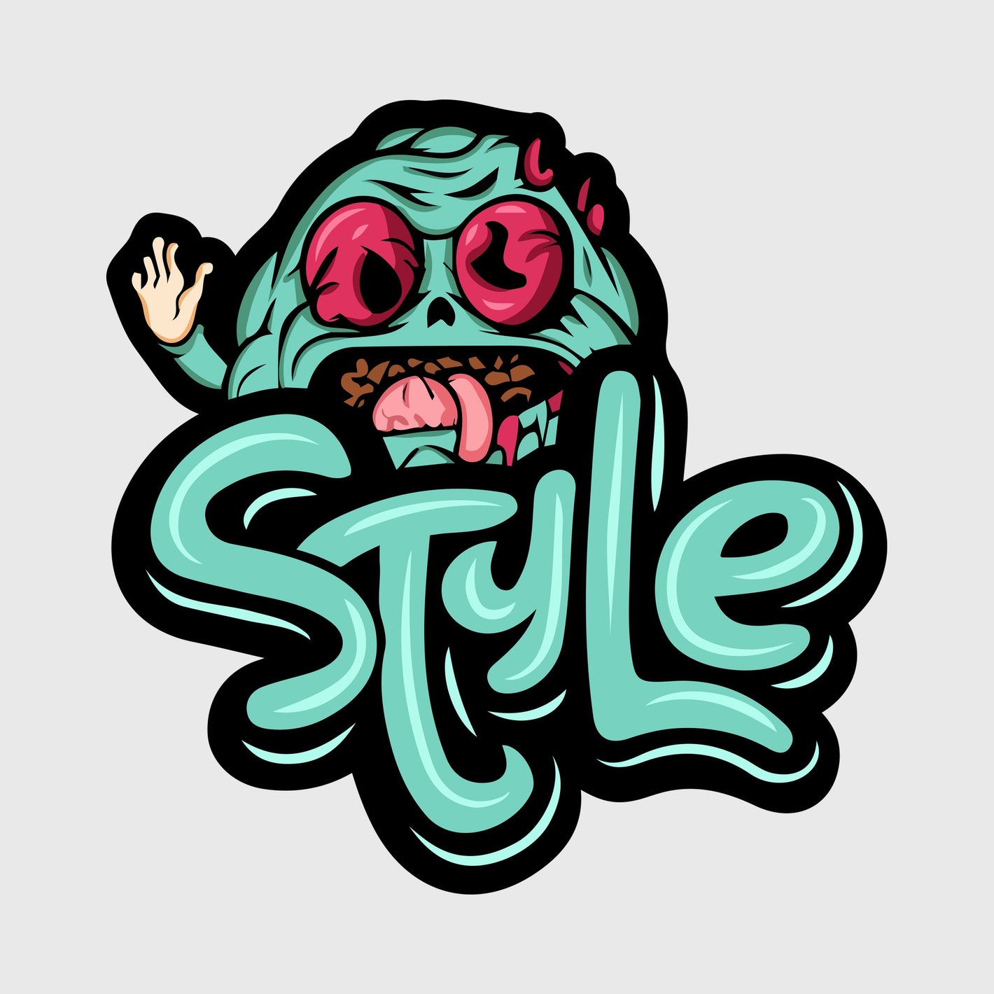 Zombie Style Graffiti Transfer