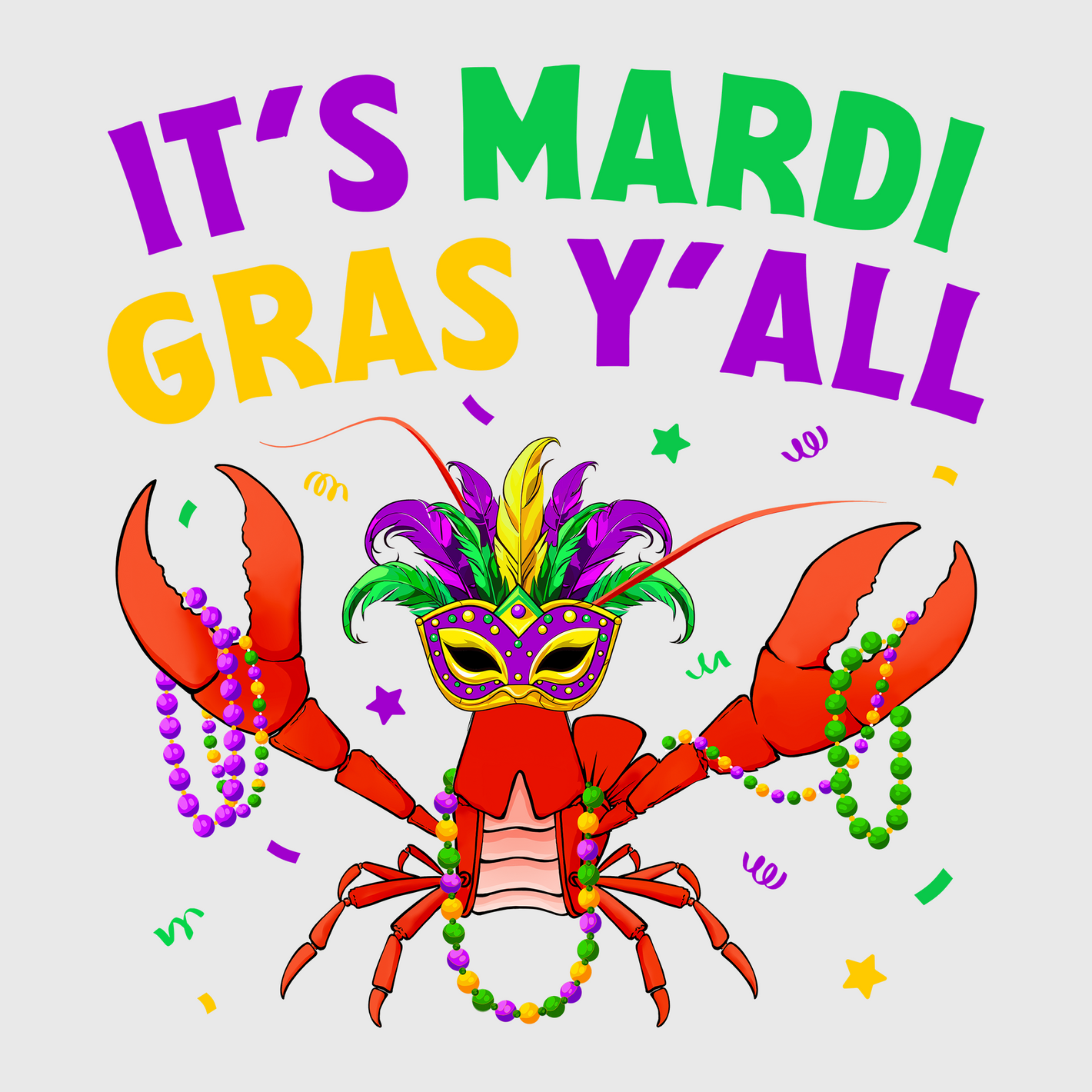 It’s Mardi Gras Y’all Crab Transfer