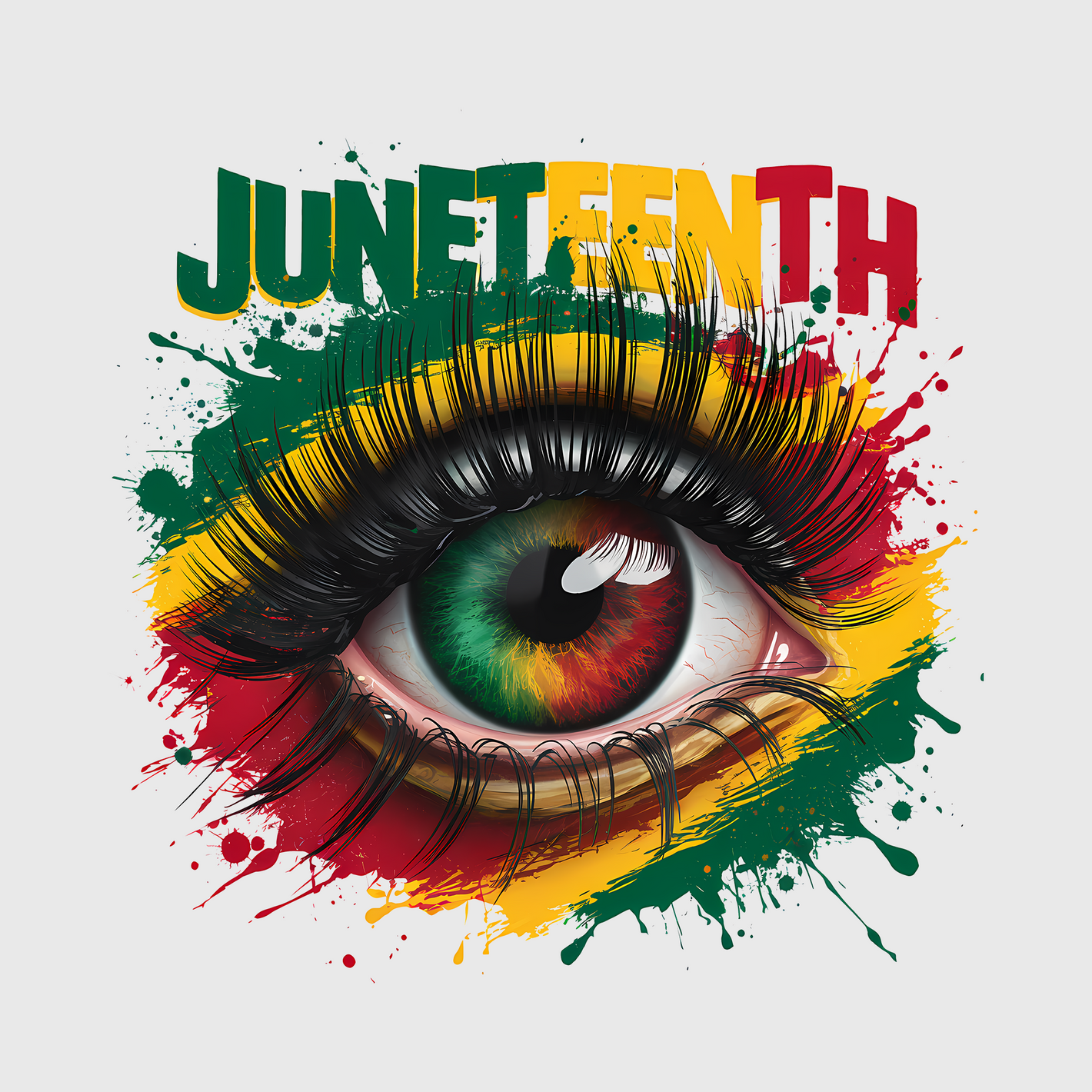 Juneteenth Eye Splash Transfe