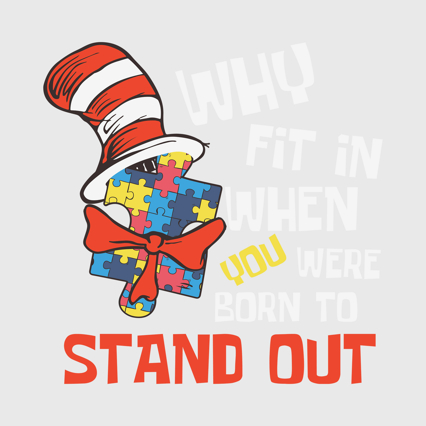 Stand Out Autism Awareness Transfer