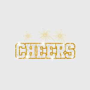 Cheers 2025 Glitter Transfer