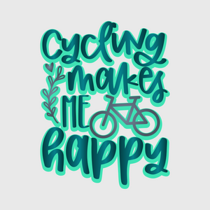 Cycling Makes Me Happy Transfer