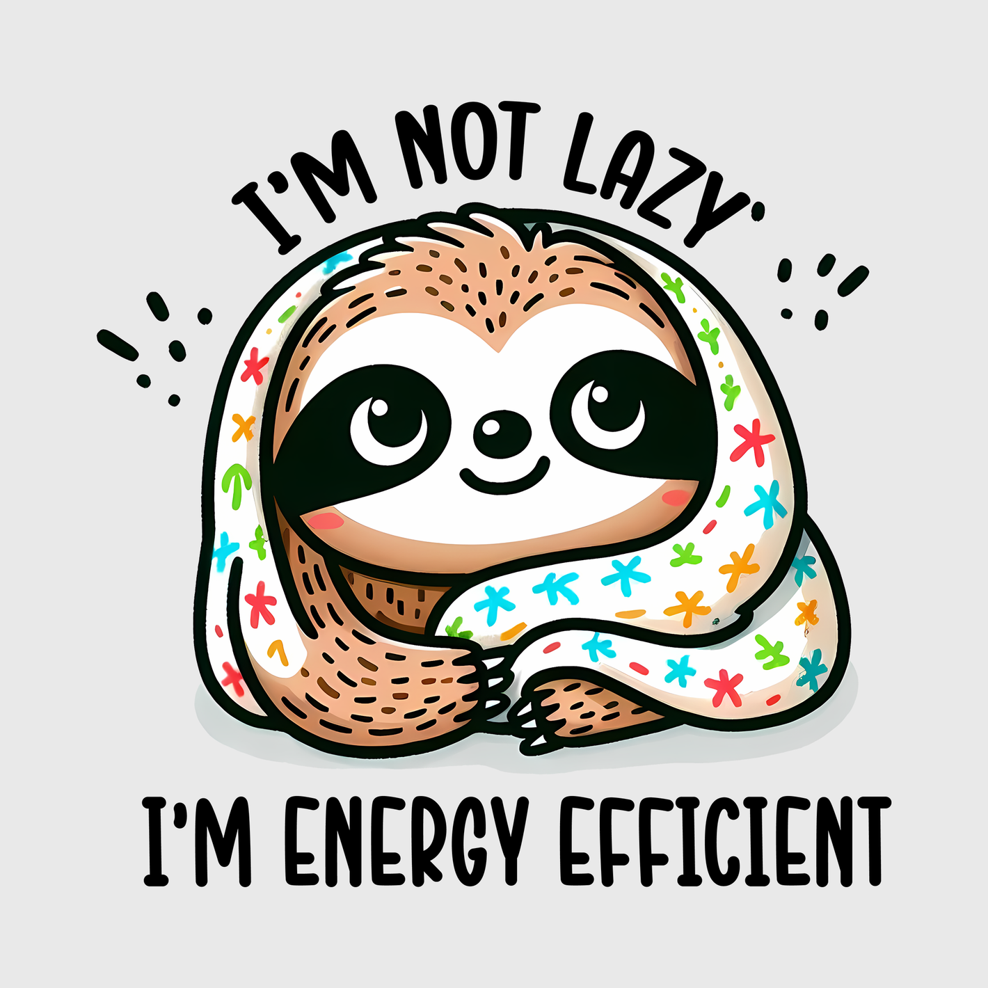 'I’m Not Lazy, I’m Energy Efficient Sloth' Transfer