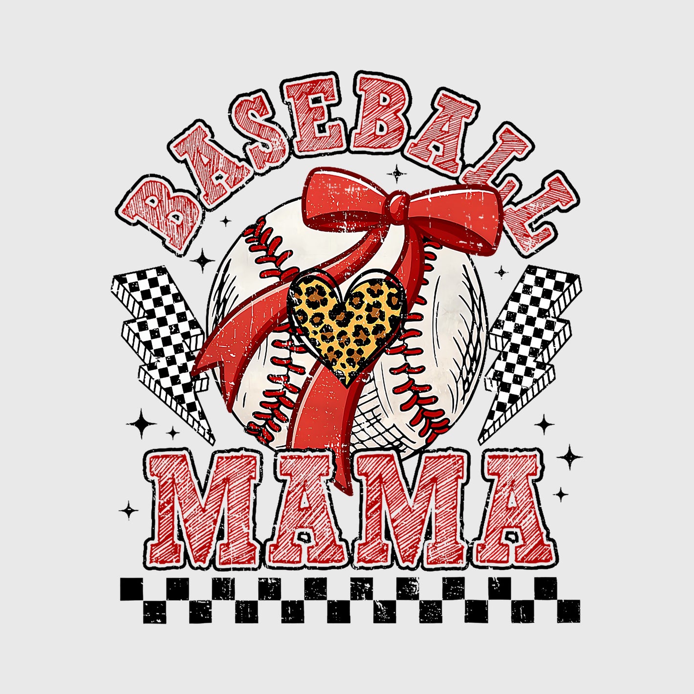 Checkered Lightning Mama Transfer