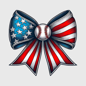 Patriotic Diamond Bow Transfer