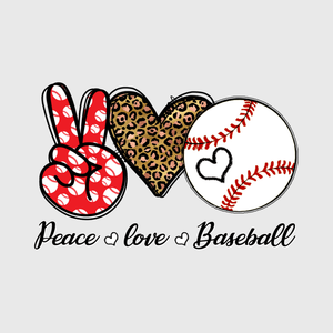 Love Baseball Peace Transfer