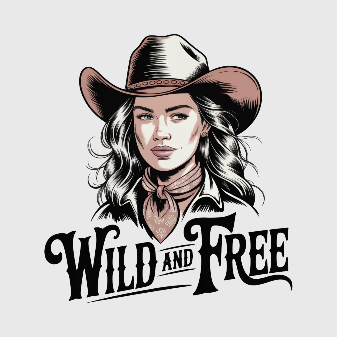 Prairie Rebel Cowgirl Transfer