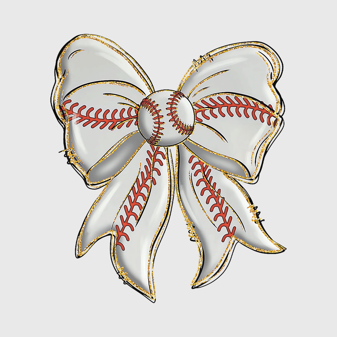 Golden Stitch Bow Transfer