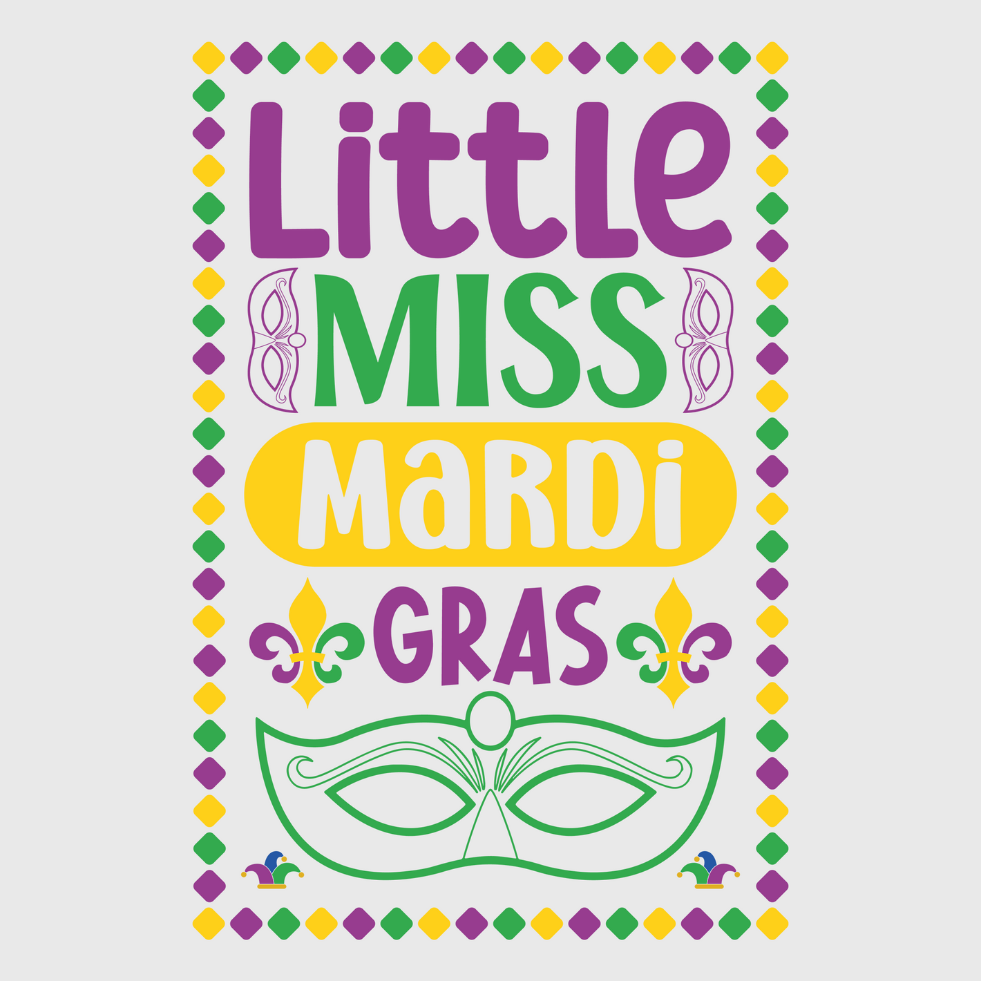 Little Miss Mardi Gras Transfer