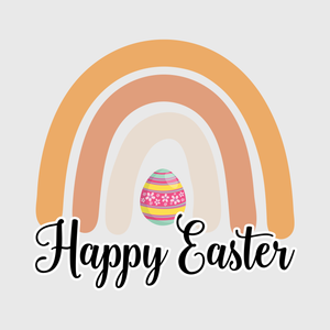 Happy Easter Rainbow Transfer