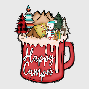 Happy Camper Christmas Mug Transfer