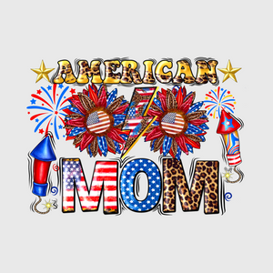 American Mom Fireworks Transfer