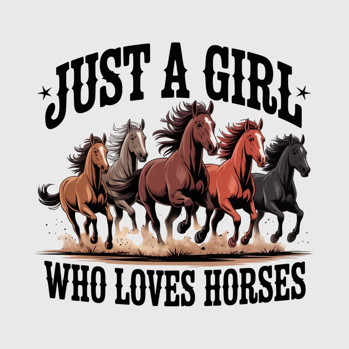 Wild Horse Heart Cowgirl Transfer
