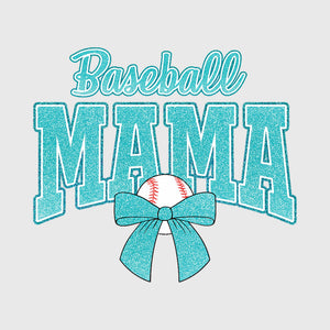 Teal Glitter Mama Spirit Transfer
