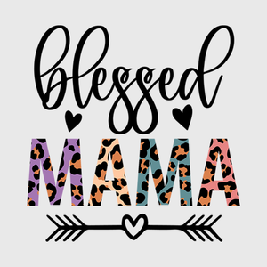 Blessed Mama Floral Transfer