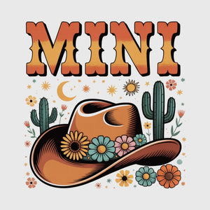 Desert Mini Cowgirl Transfer