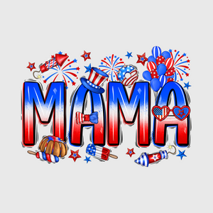 Patriotic Mama Stars Transfer