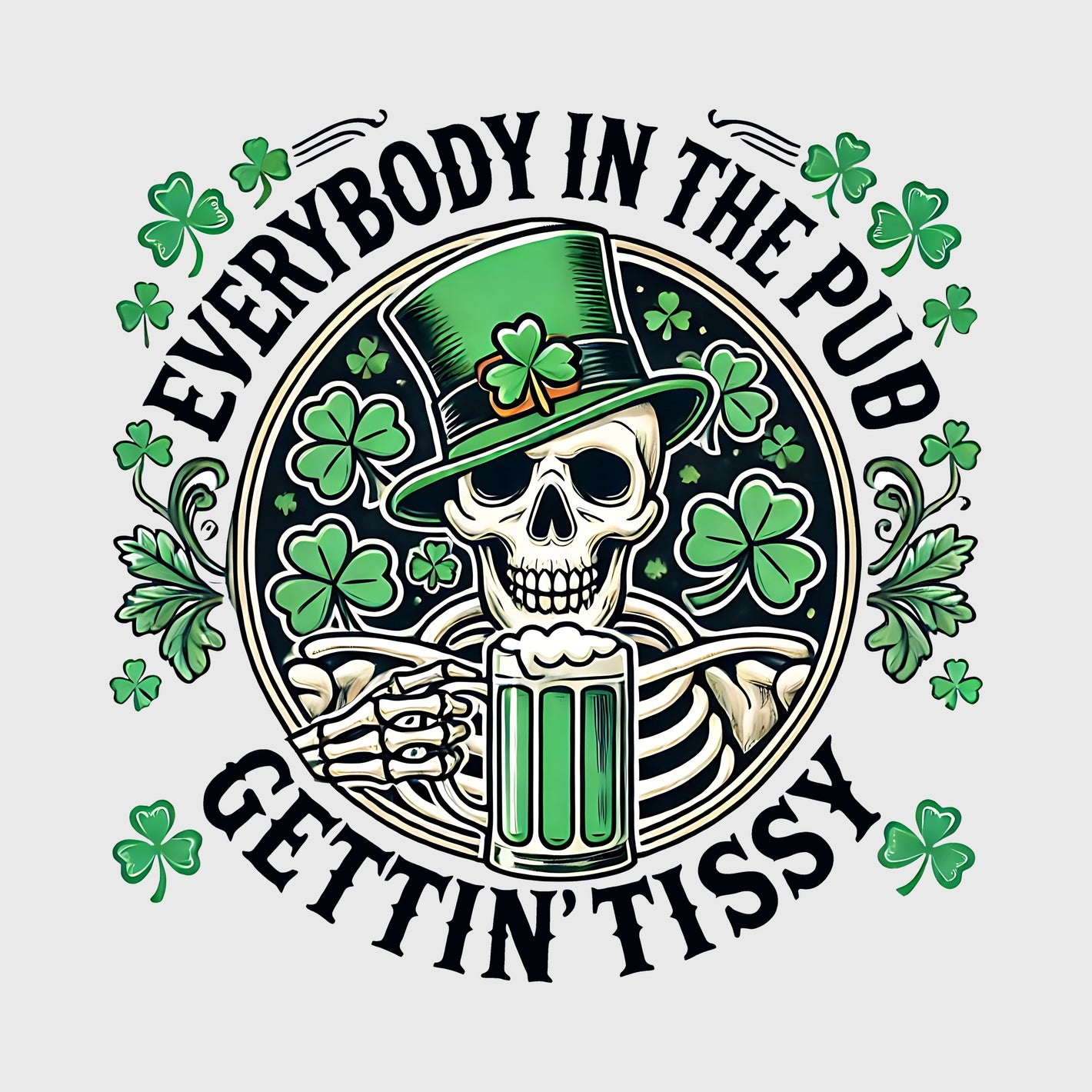Skeleton Cheers Transfer