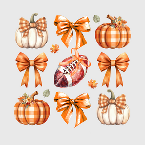 Fall Pumpkins and Football Transfer