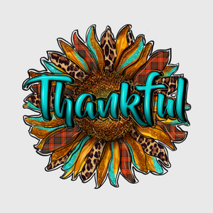 Thankful Sunflower Thanksgiving Transfer