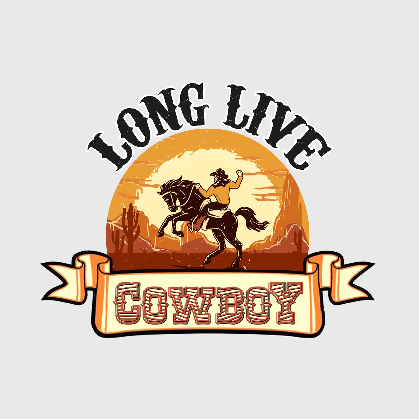 Long Live Cowboys Sunset Transfer