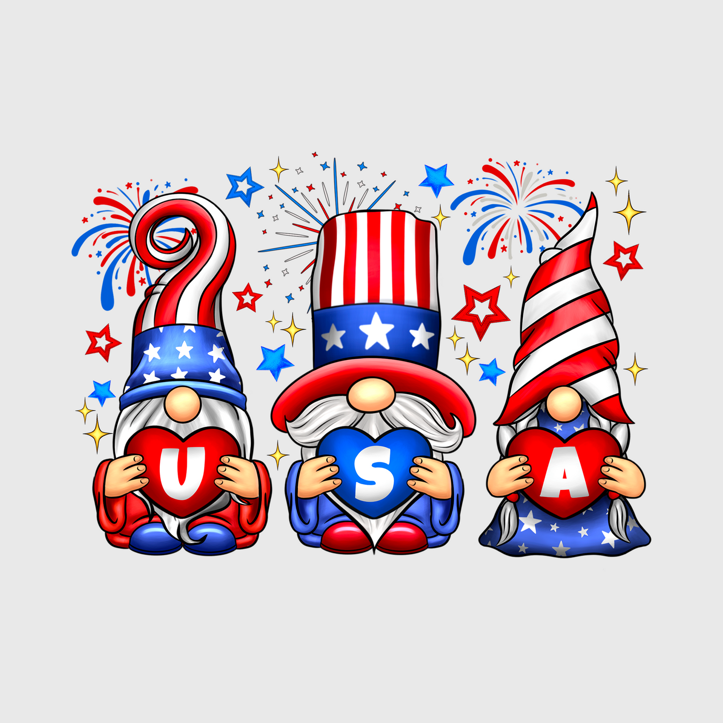 Patriotic Hats Transfer