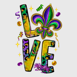 Love Mardi Gras Vibes Transfer