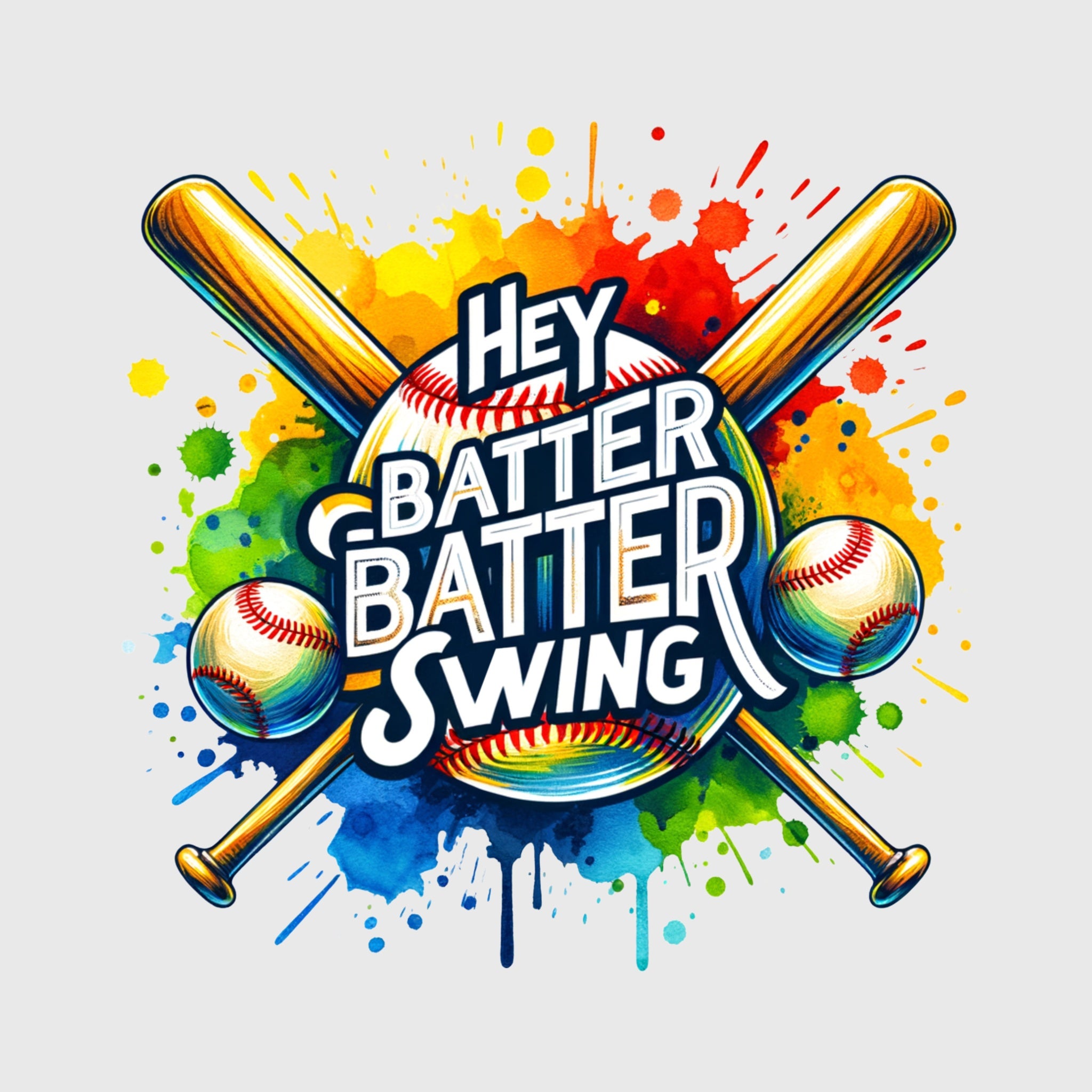 Splashed Batter Color Splash Batter Swing Transfer