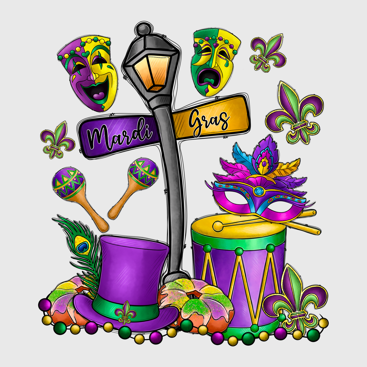 Mardi Gras Party Supplies Transfer