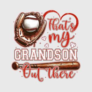 Heartfelt Grandson Baseball Pride Transfer