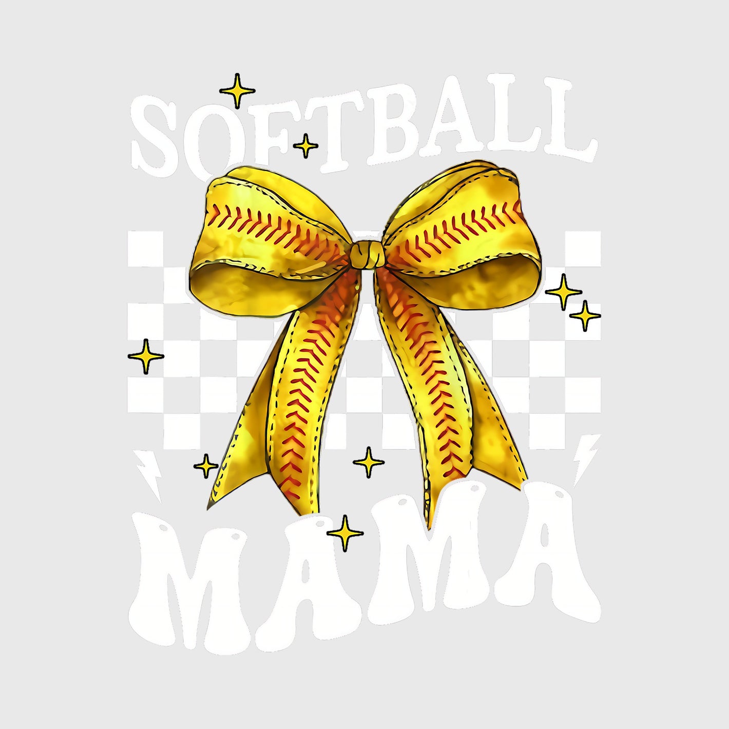 Golden Bow Softball Mama Transfer
