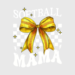 Golden Bow Softball Mama Transfer