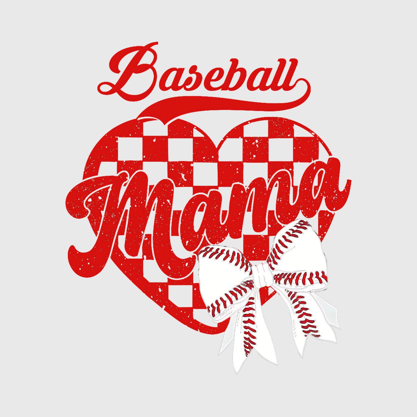 Checkered Heart Hustle Transfer