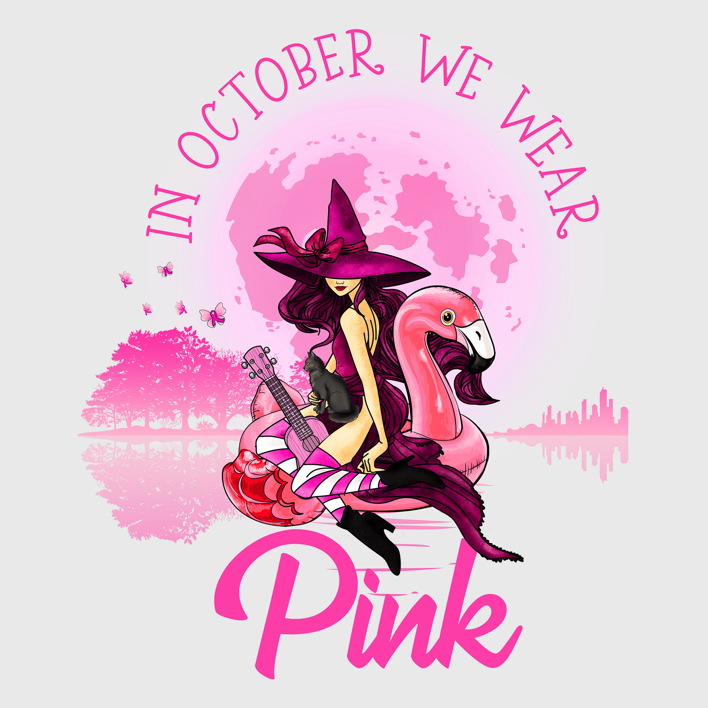 In October We Wear Pink Transfer