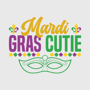 Mardi Gras Cutie Mask Transfer