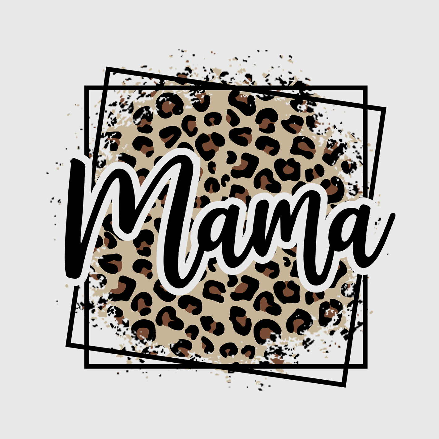 Leopard Print Mama Transfer