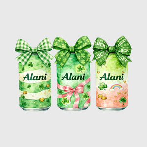 Emerald Name Bow Cans Transfer