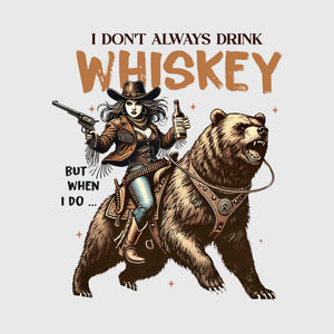 Whiskey Bear Rider Transfer