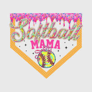 Sprinkle Drip Softball Mama Transfer