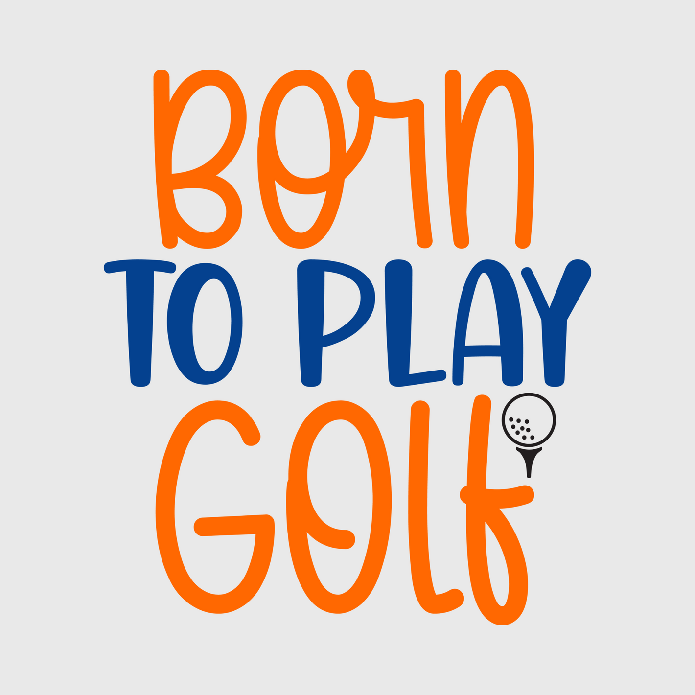 Born to Play Golf Transfer