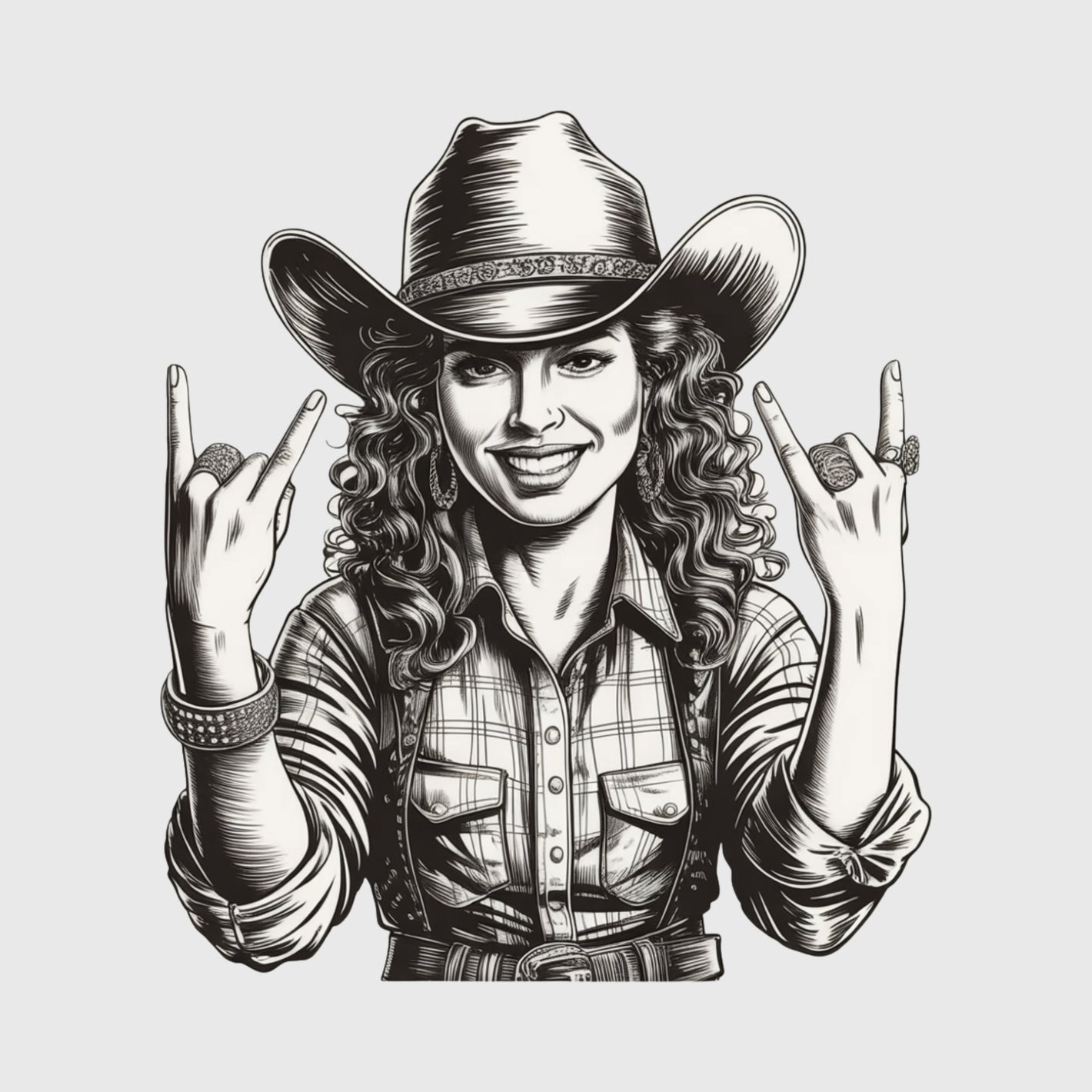 Rockin’ Ranch Cowgirl Transfer