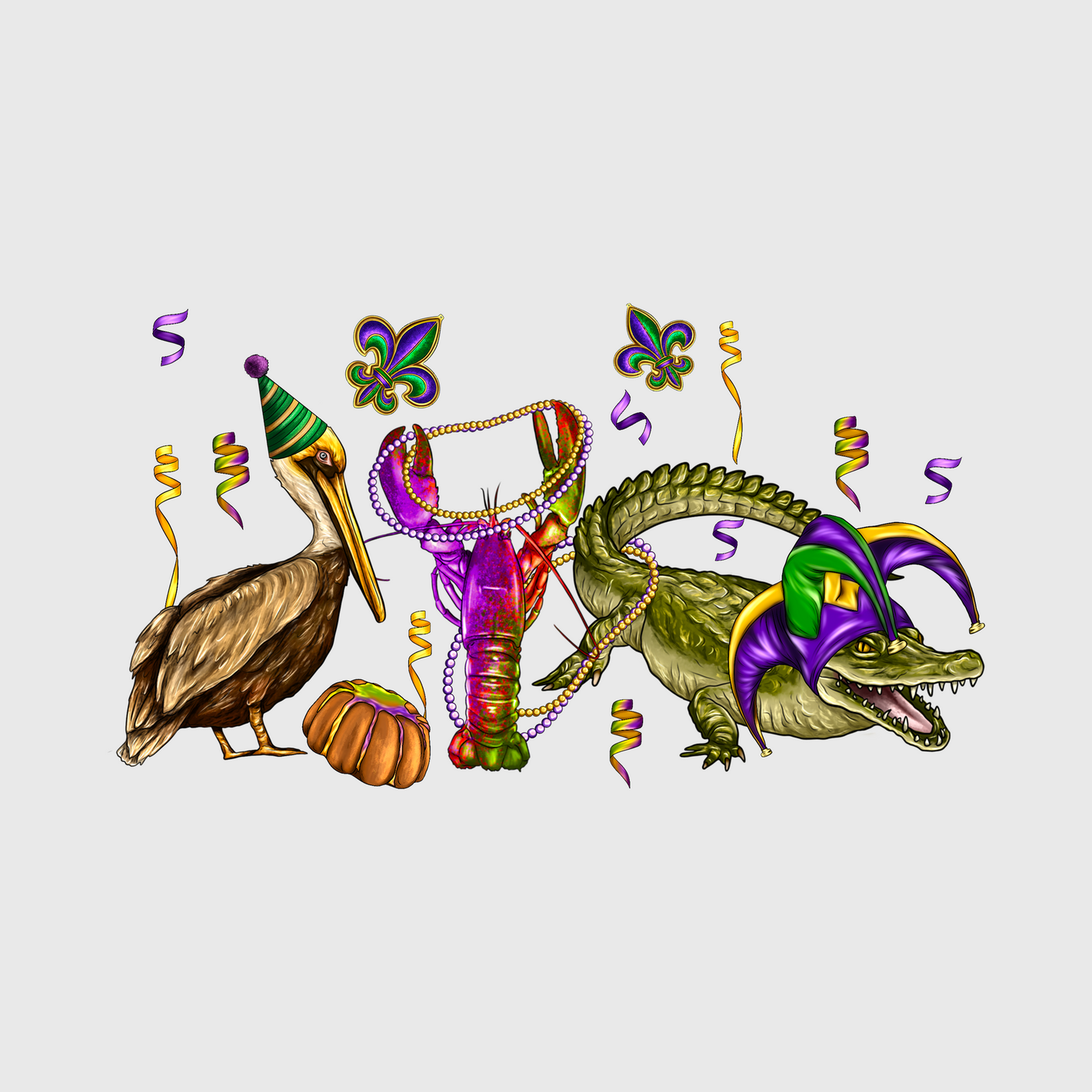 Mardi Gras Alligator Transfer