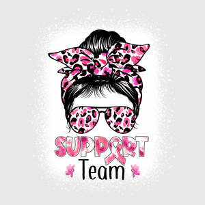 Support in Pink Leopard Transfer